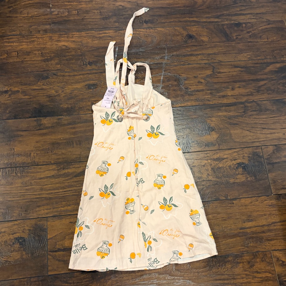 Wild Fable Peach Floral Mini Dress - Picture 5 of 6
